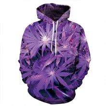 Load image into Gallery viewer, Purple Weed Hoodie